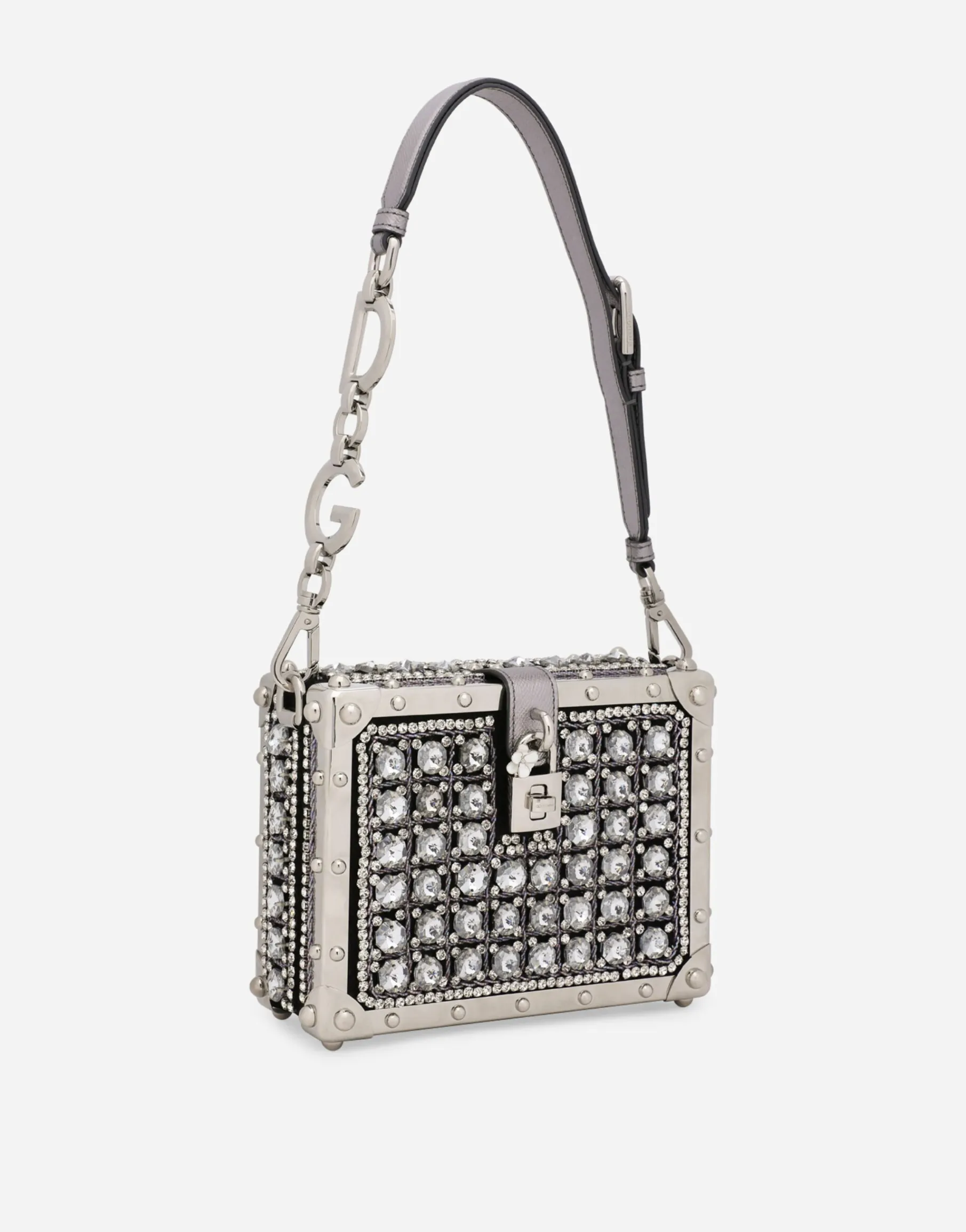 Jacquard Dolce Box bag with embroidery