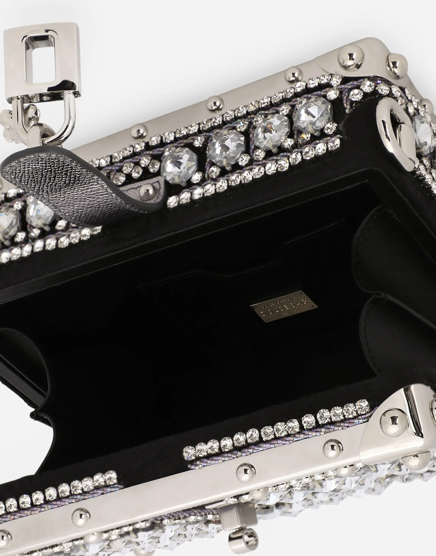 Jacquard Dolce Box bag with embroidery