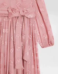 Jacquard dress with DG logo