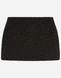 Jacquard miniskirt