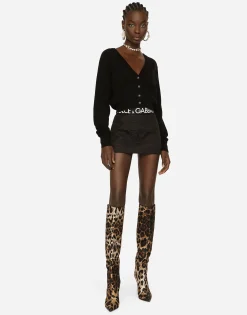 Jacquard miniskirt