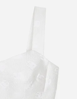 Jacquard top with all-over DG logo