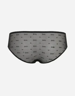 Jacquard tulle briefs