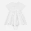 Jersey and poplin dress with Dolce&Gabbana logo
