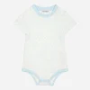 Jersey babygrow with all-over logo print