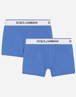 Jersey boxers two-pack with branded elastic