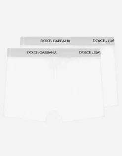Jersey boxers two-pack with branded elastic