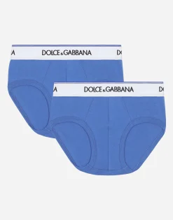 Jersey briefs two-pack with branded elastic