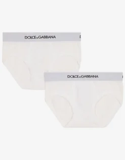 Jersey briefs two-pack with branded elastic