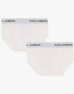 Jersey briefs two-pack with branded elastic