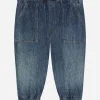 Jersey denim jogging pants with DG logo