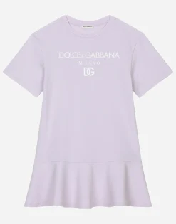 Jersey dress with Dolce&Gabbana logo