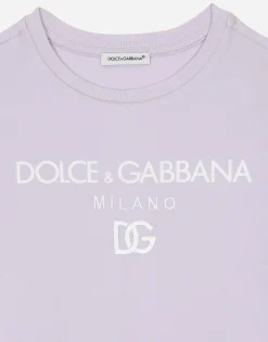 Jersey dress with Dolce&Gabbana logo