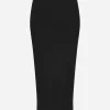 Jersey full Milano calf-length skirt