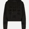Jersey hoodie with cut-out and DG logo