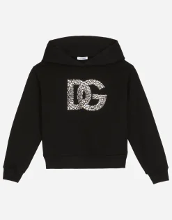Jersey hoodie with DG logo