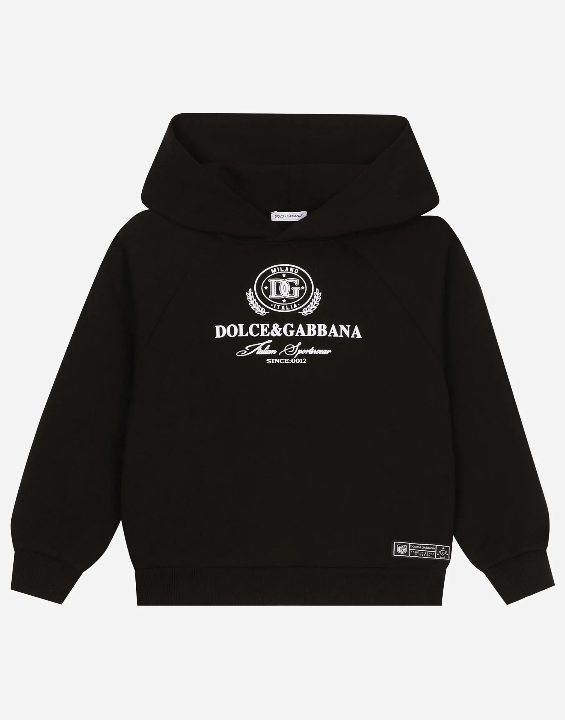 Jersey hoodie with Dolce&Gabbana logo