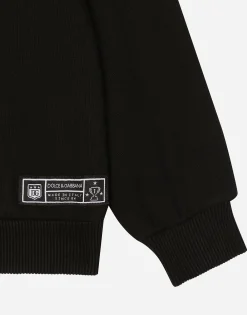 Jersey hoodie with Dolce&Gabbana logo