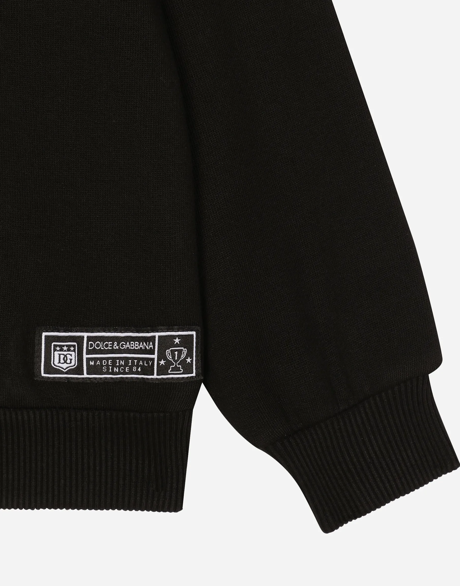 Jersey hoodie with Dolce&Gabbana logo