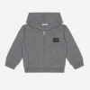 Jersey hoodie with plate