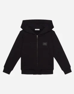 Jersey hoodie with plate