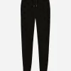 Jersey jogging pants with all-over DG logo print