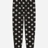 Jersey jogging pants with DG logo print