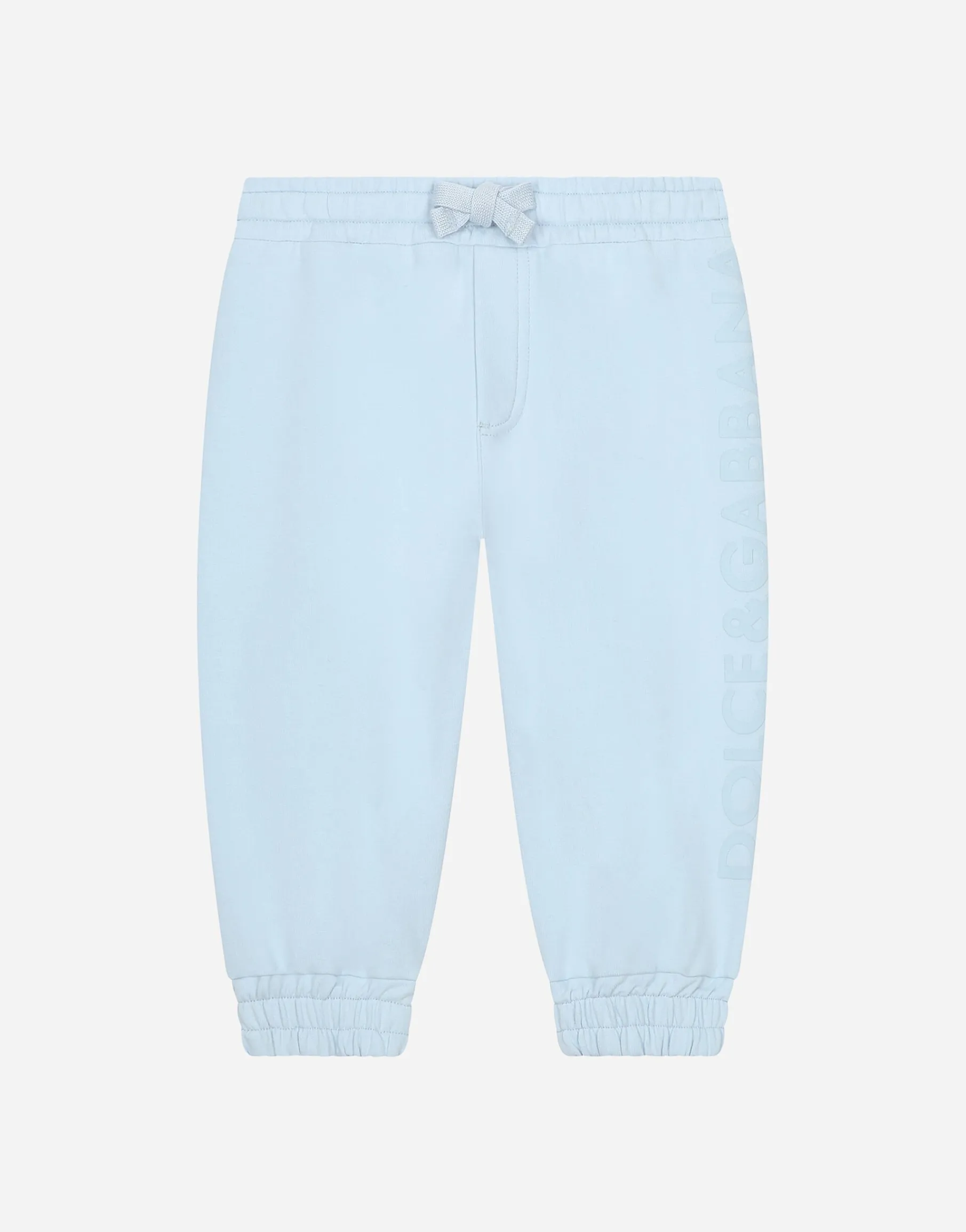 Jersey jogging pants with logo print
