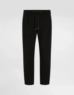 Jersey jogging pants with DG patch
