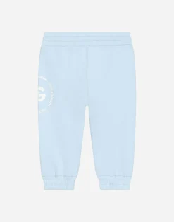 Jersey jogging pants with DG logo print