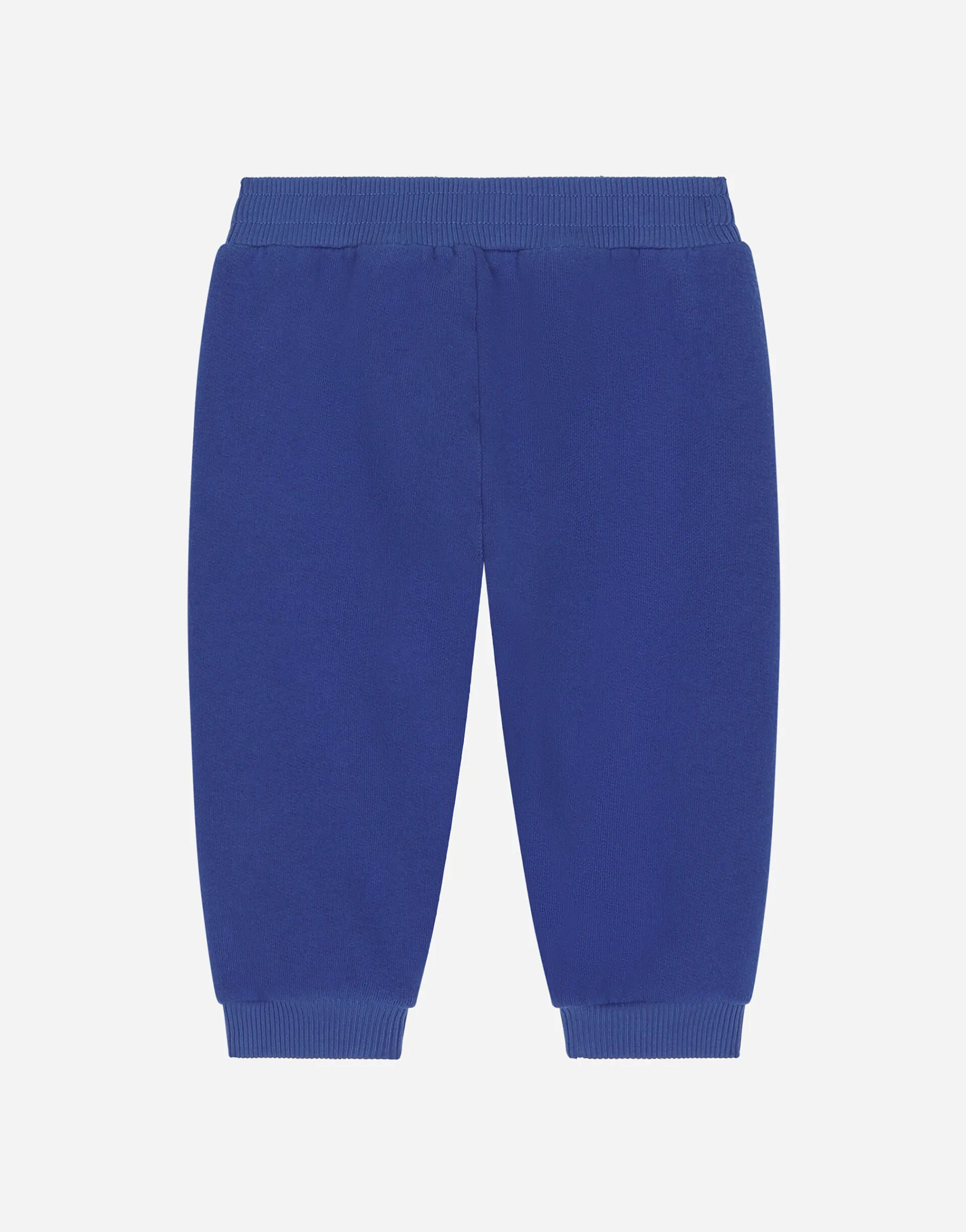 Jersey jogging pants with logo tag