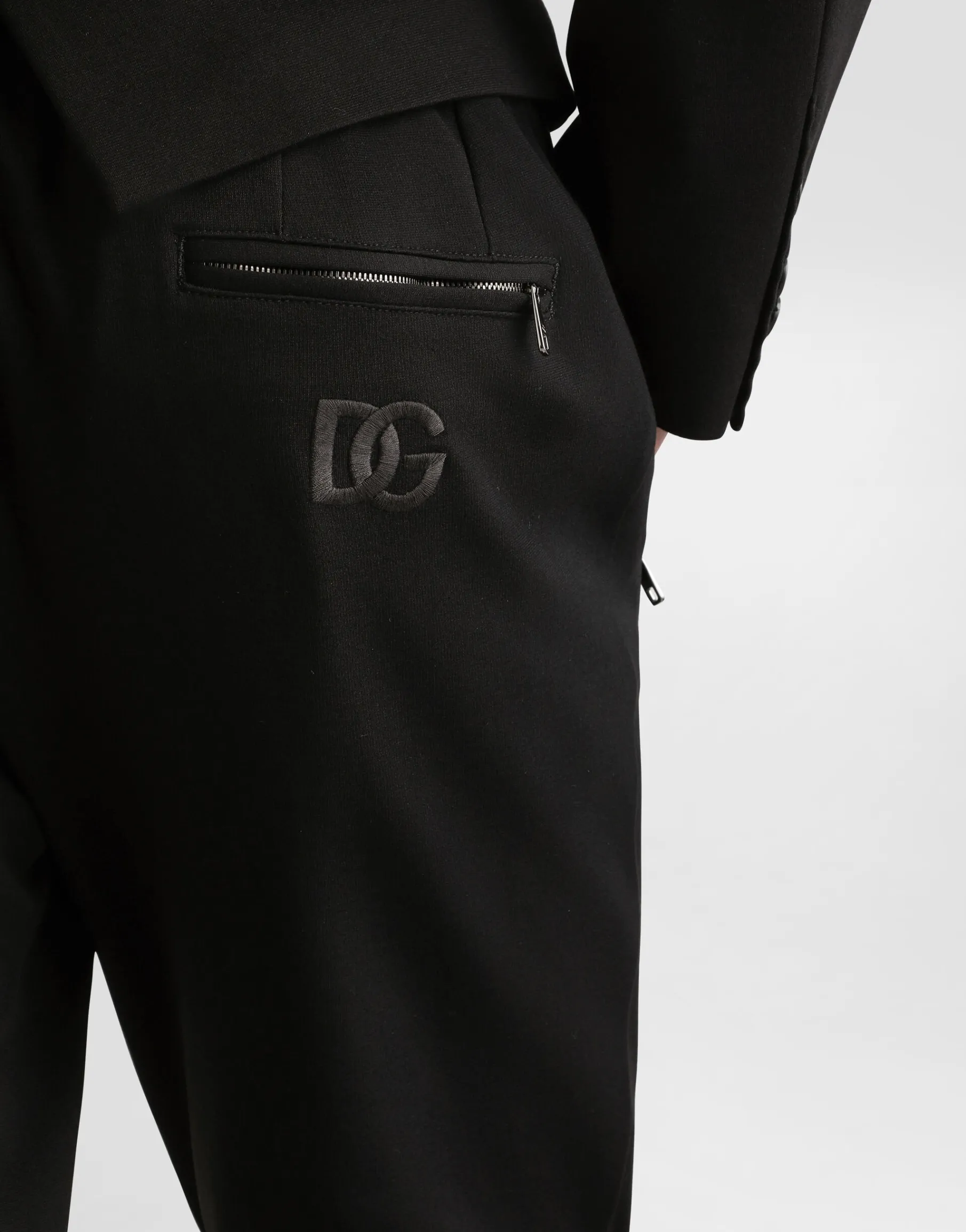 Jersey jogging pants with DG patch