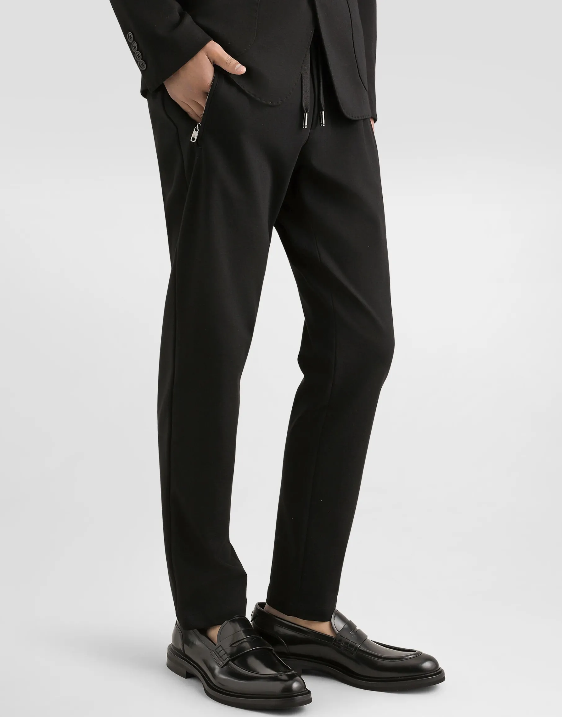 Jersey jogging pants with DG patch
