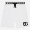 Jersey jogging shorts with DG logo embroidery