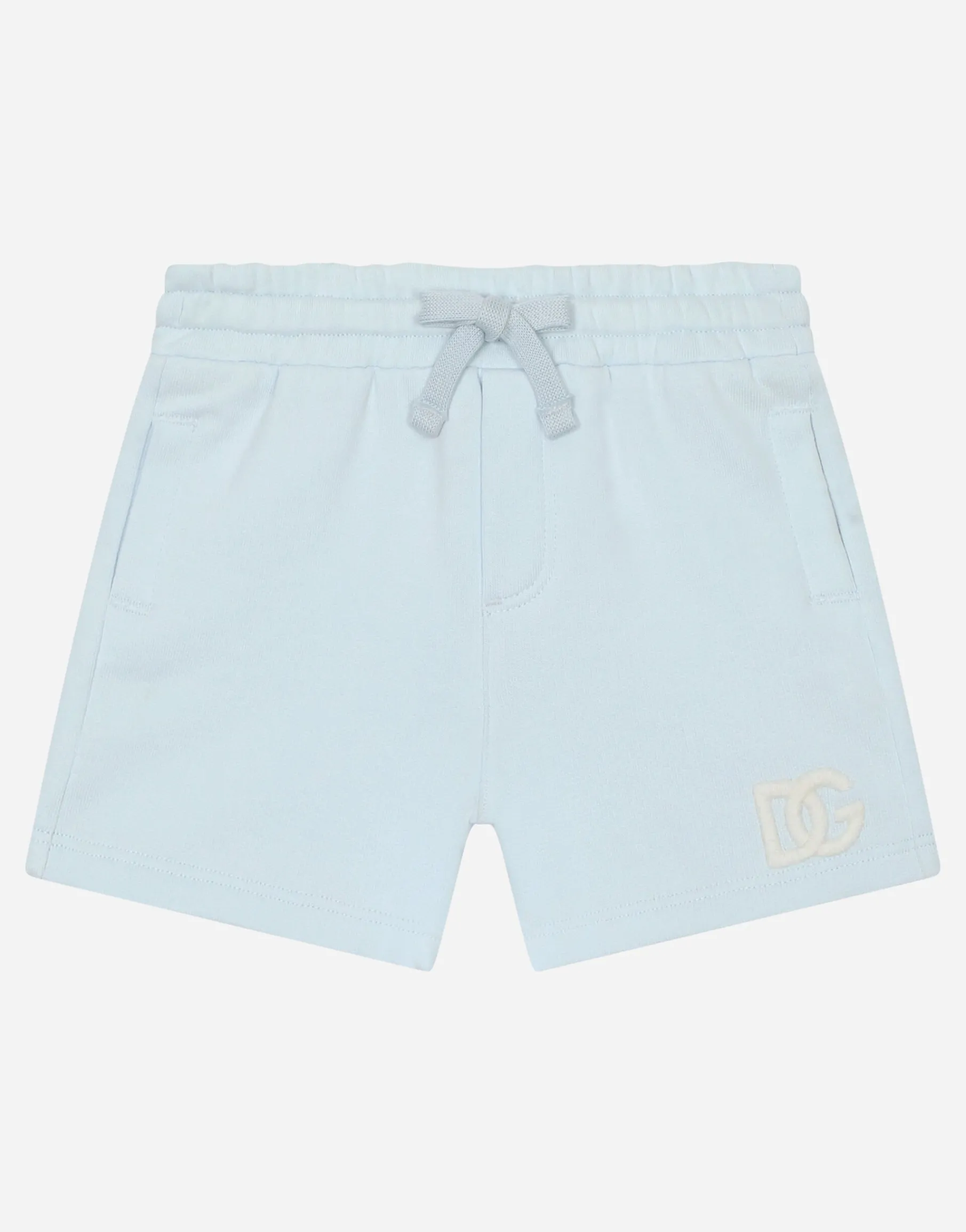Jersey jogging shorts with DG logo embroidery