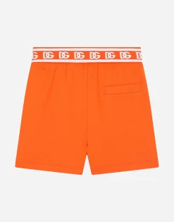 Jersey jogging shorts with DG logo