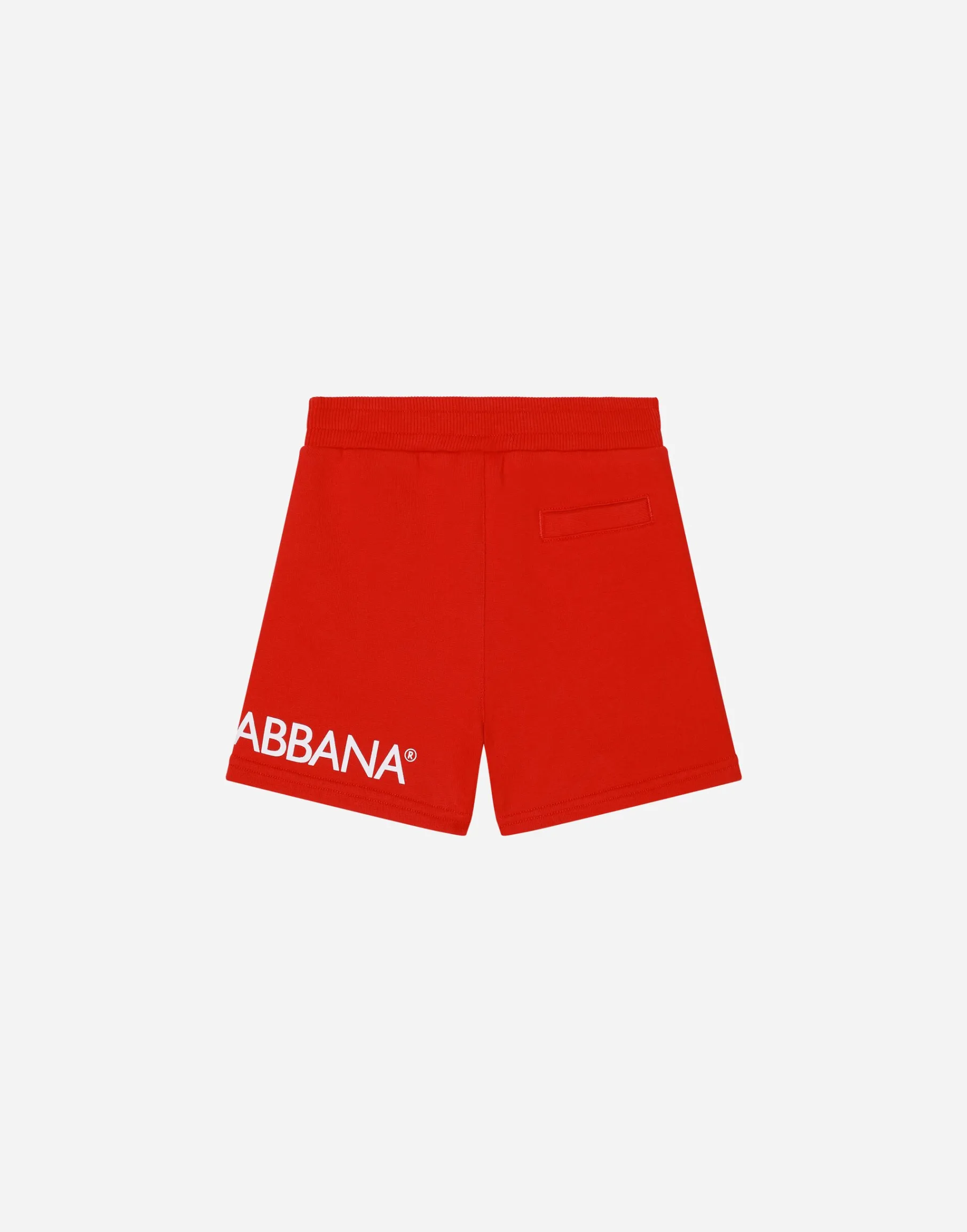 Jersey jogging shorts with logo print