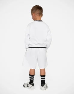 Jersey jogging shorts with DG logo embroidery
