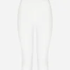Jersey leggings with branded elastic