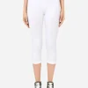 Jersey leggings with branded elastic