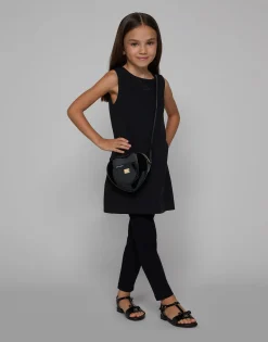 Jersey leggings with logo tag