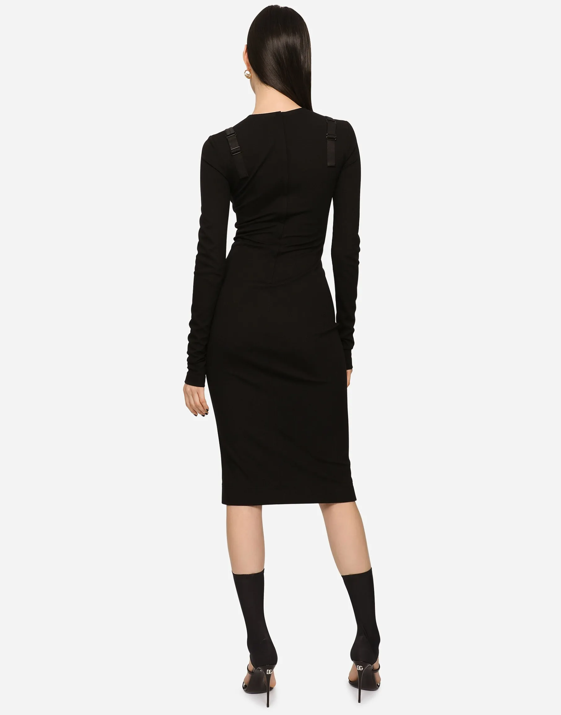 Jersey midi dress