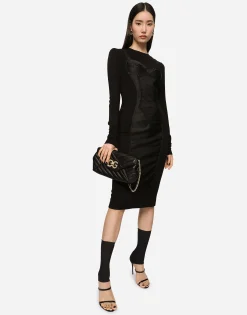 Jersey midi dress