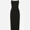 Jersey Milano rib sheath dress