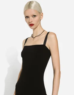 Jersey Milano rib sheath dress