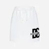 Jersey miniskirt with DG logo patch