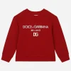 Jersey round-neck sweatshirt with DG Milano embroidery