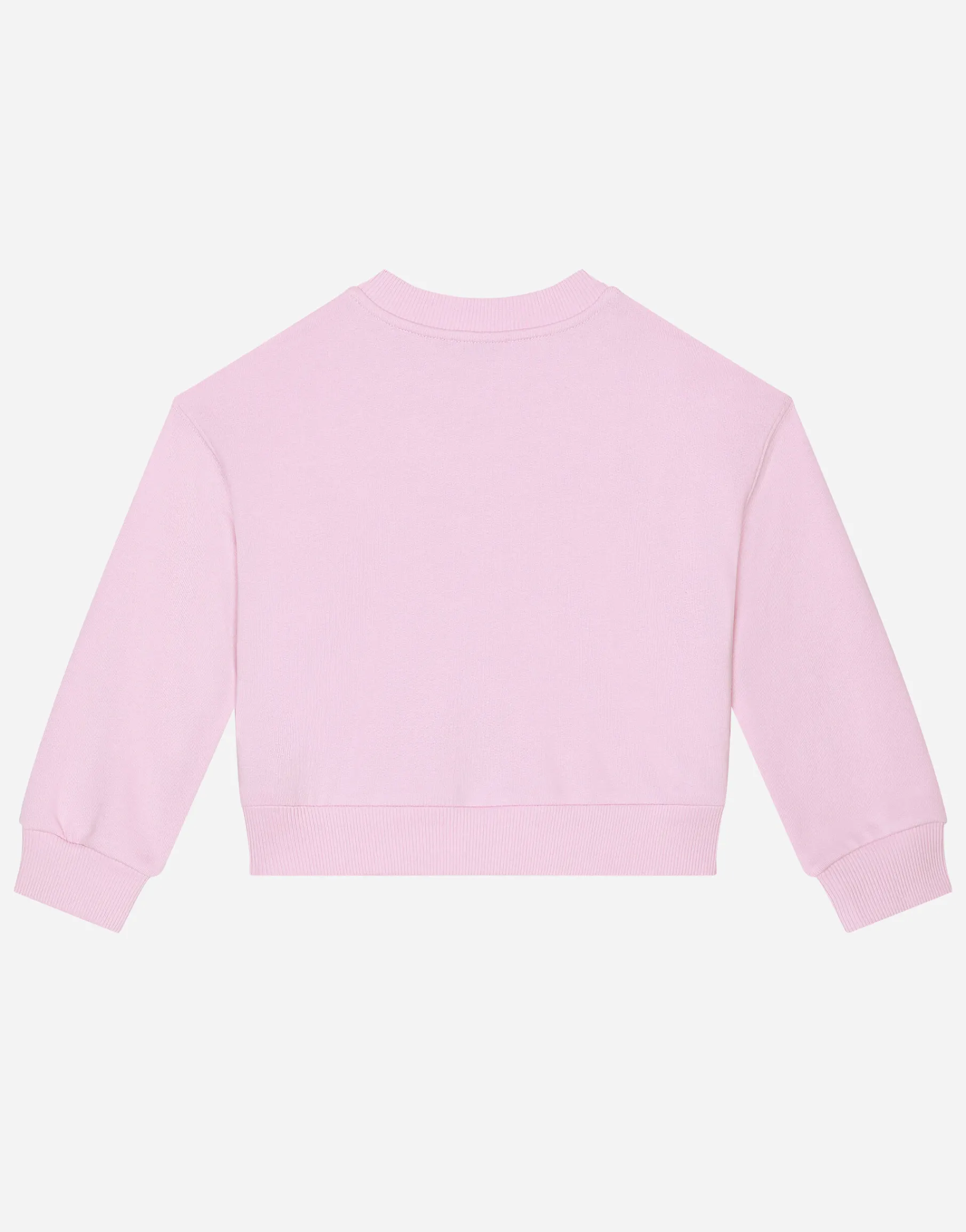 Jersey round-neck sweatshirt with DG logo patch