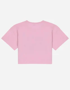 Jersey round-neck T-shirt DG logo patch