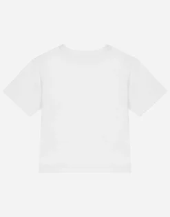 Jersey round-neck T-shirt with DG Milano embroidery